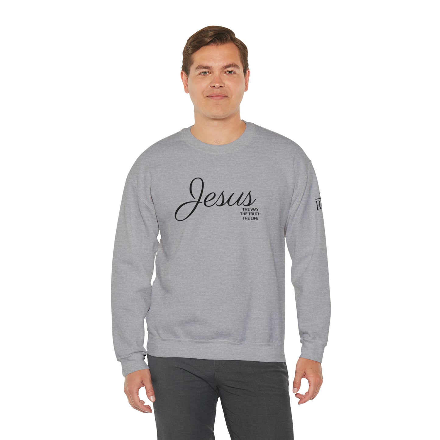 Adult Premium Crewneck Sweatshirt "JESUS THE WAY" RF Signature Series