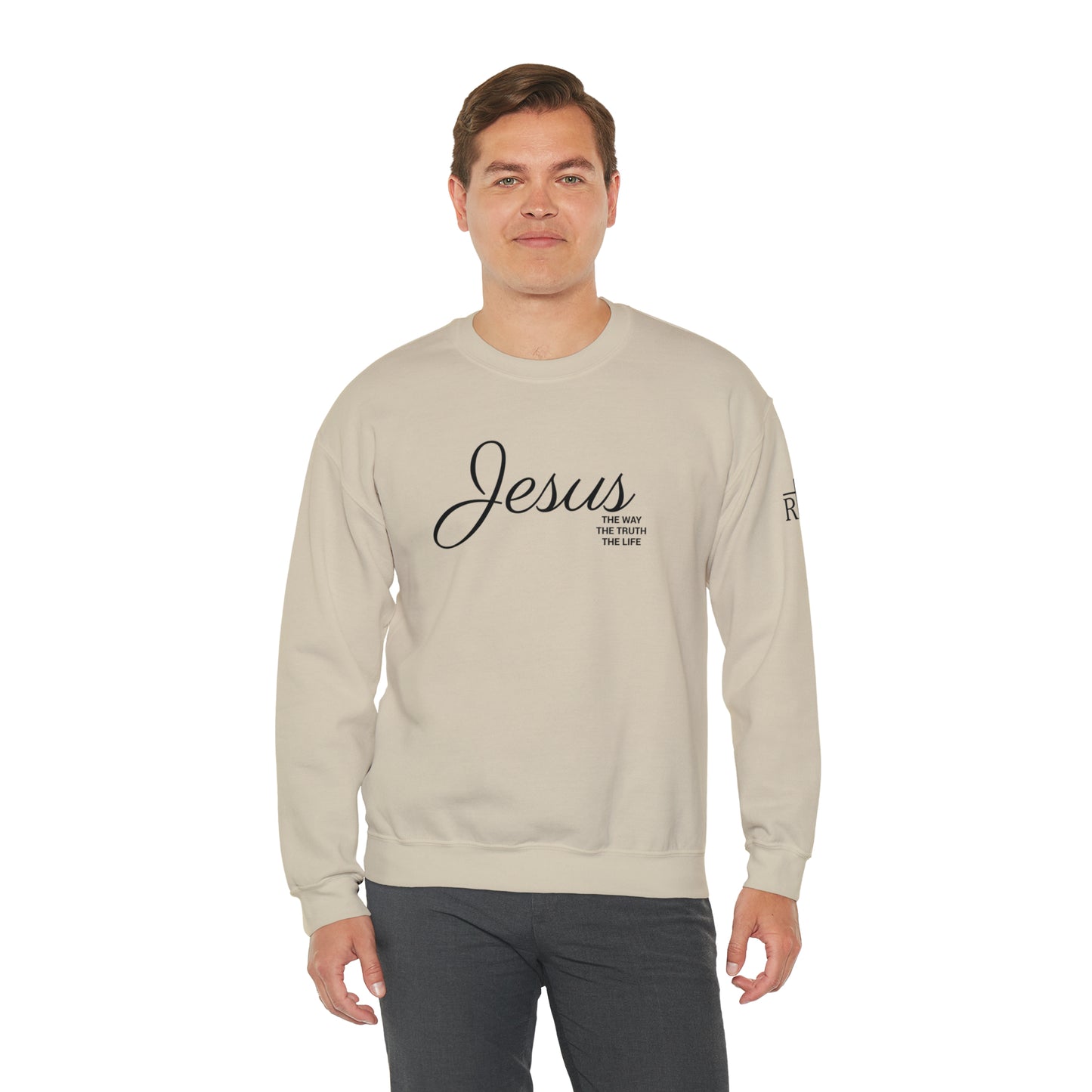 Adult Premium Crewneck Sweatshirt "JESUS THE WAY" RF Signature Series