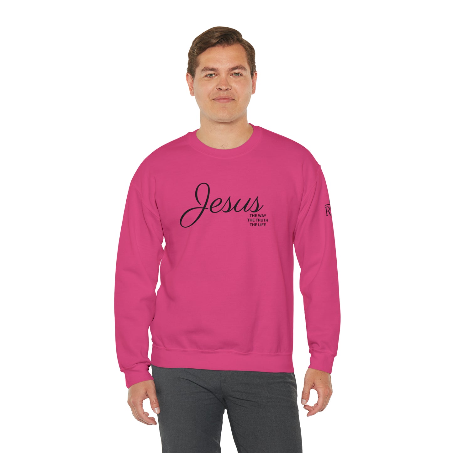 Adult Premium Crewneck Sweatshirt "JESUS THE WAY" RF Signature Series