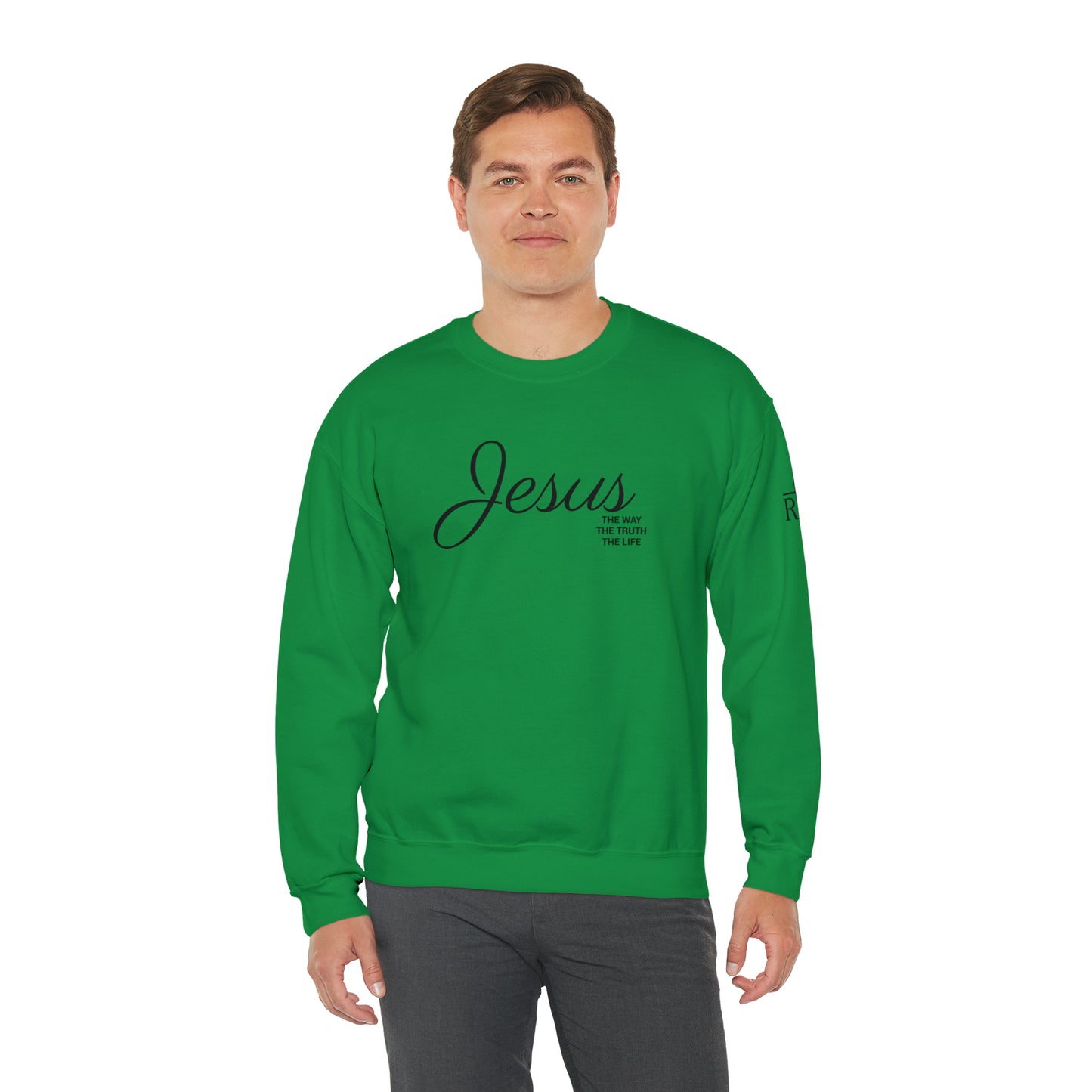 Adult Premium Crewneck Sweatshirt "JESUS THE WAY" RF Signature Series