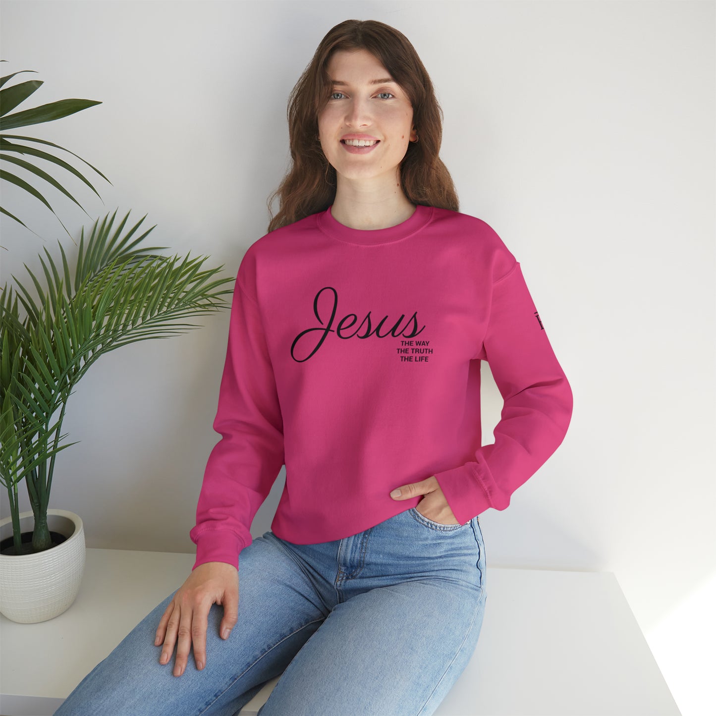 Adult Premium Crewneck Sweatshirt "JESUS THE WAY" RF Signature Series