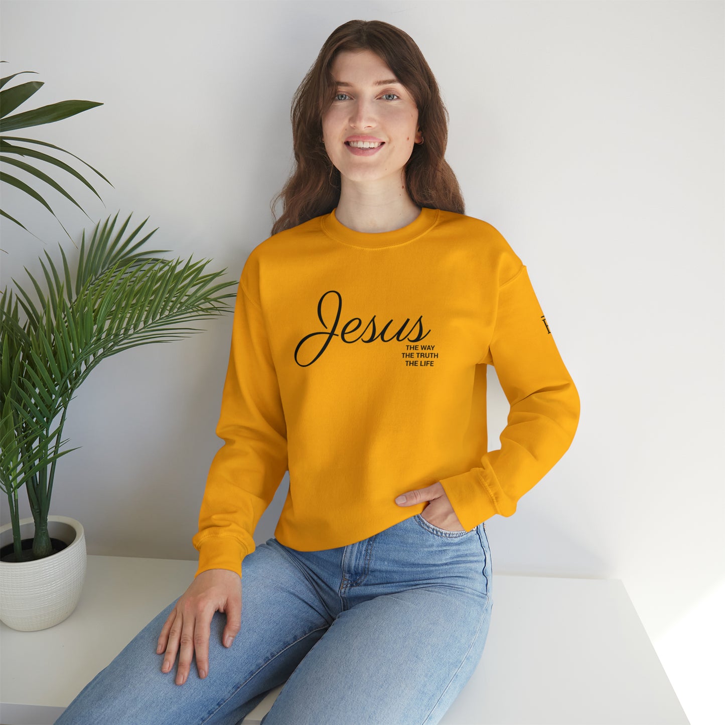 Adult Premium Crewneck Sweatshirt "JESUS THE WAY" RF Signature Series